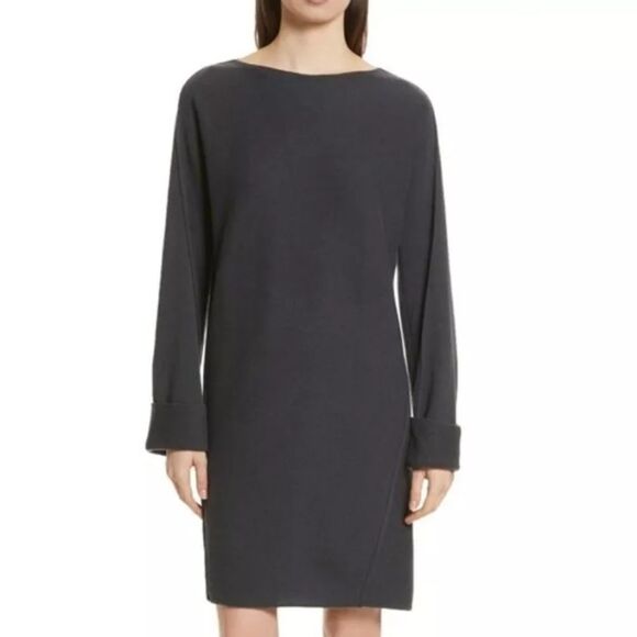 Vince Gray Wool/Cashmere Long Sleeve Sweater Dress Small NWT - Picture 1 of 9